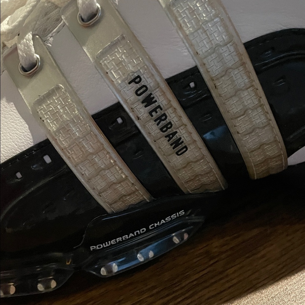 adidas Men’s White and Black Athletic Golf Shoes powerbrand NWT - Picture 2 of 9